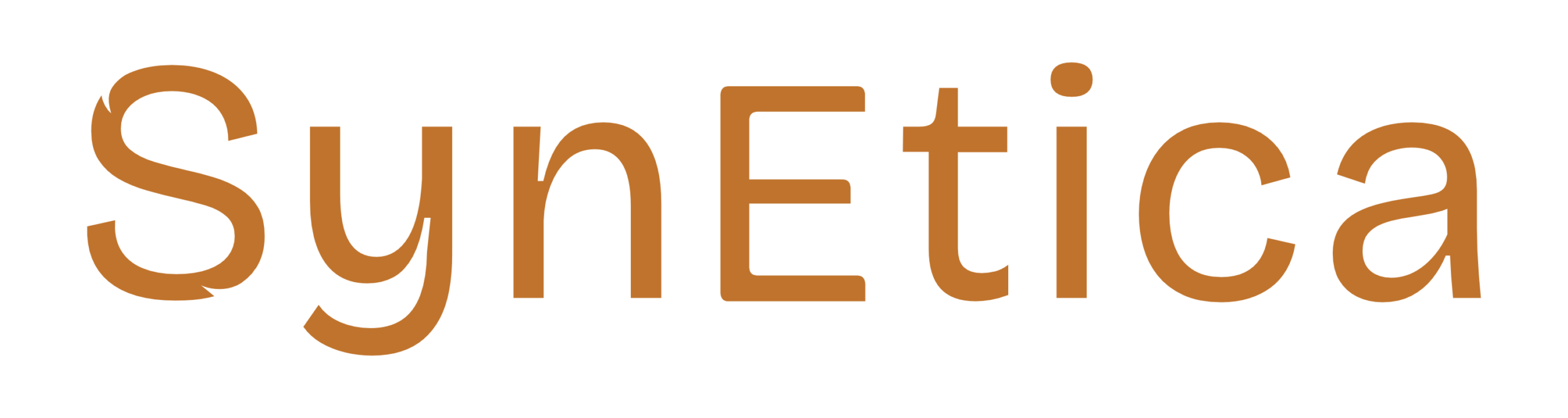 Wortmarke SynEtica Kupfer Transparent SynEtica Logo